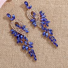 ARITOS LARGOS AZULES
