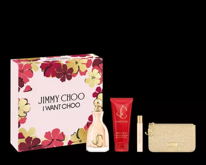 PERFUME SET PERFUME JIMMY CHOO 100 4 PIEZAS 100ML CREMA 100ML 15 ML Y CAETERA