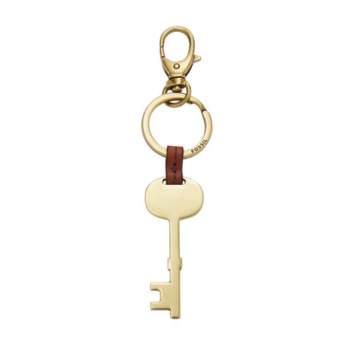 FOSSIL LLAVERO DORADO LLAVE DE BRONSE 