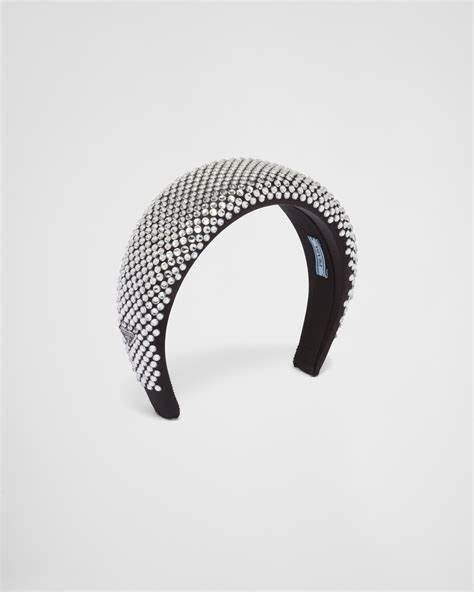 DIADEMA NEGRA PERLAS BLANCAS