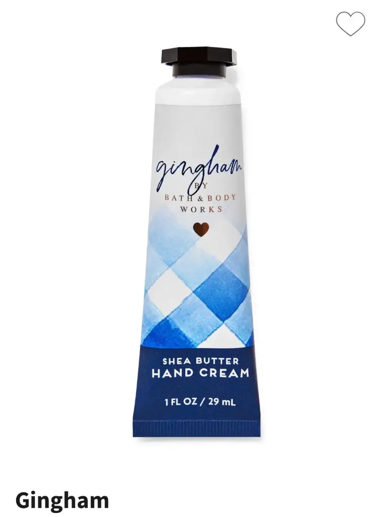 BBW GINGHAM BLUE HAND CREAM