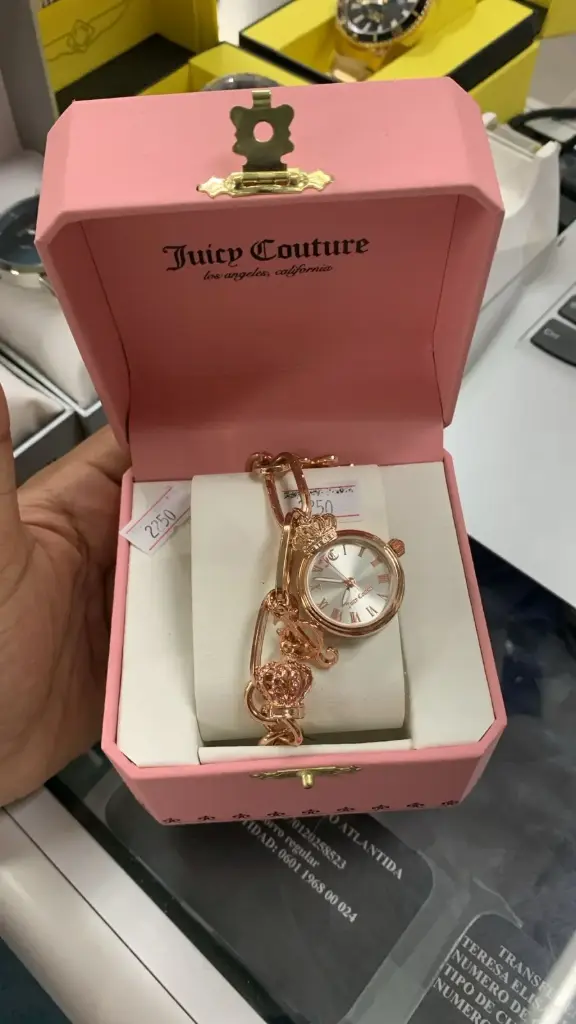 RELOJ JUICY COUTURE LOS ANGELES CALIFORNIA TIPO PULSERA GOLD ROSE