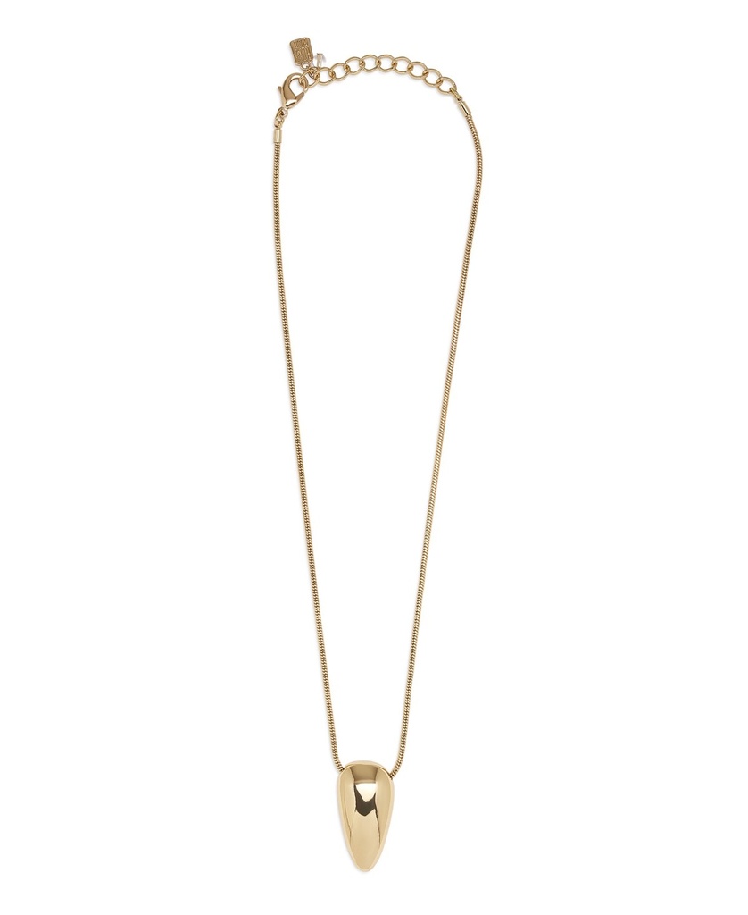 Robert Lee Morris Soho Leaf Pendant Necklace - Gold
