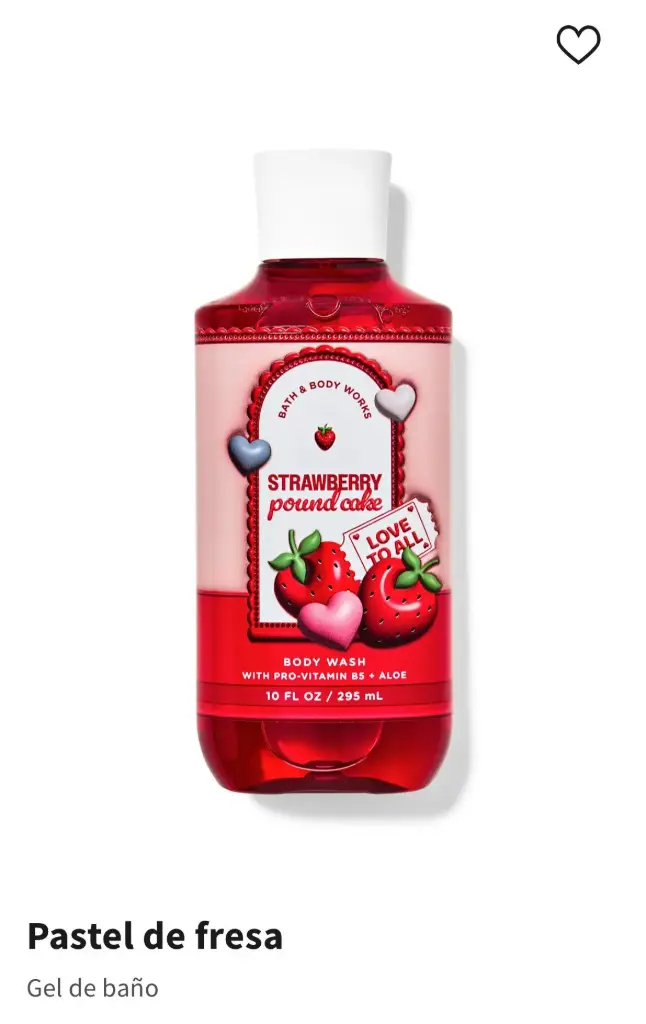 BBW BODY WASH STRAWBERRY POUND CAKE 