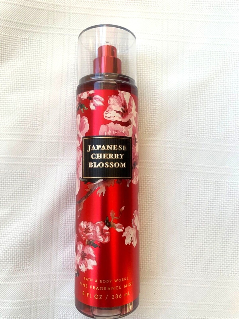 Bath & Body Works JAPANESE CHERRY BLOSSOM Fragrance Mist Spray Splash and  8oz