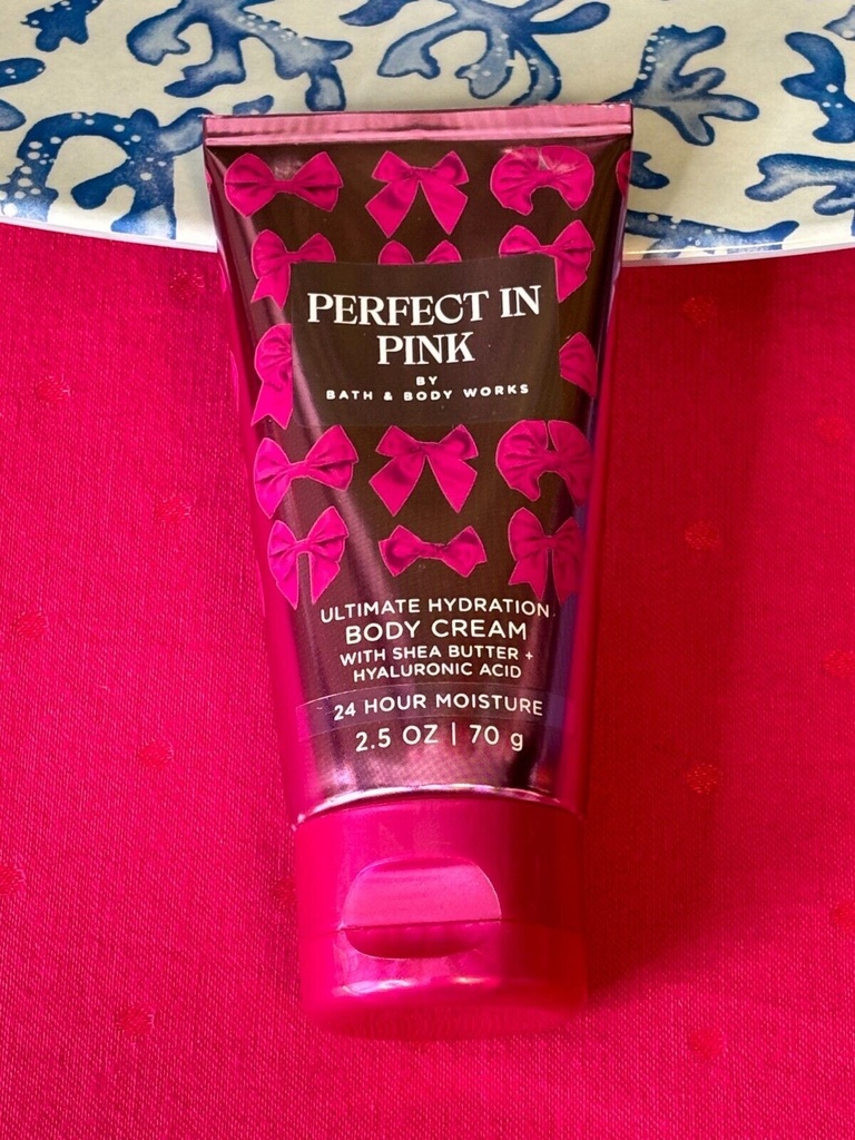 New Bath & Body Works Perfect in Pink Body Cream 2.5 Oz