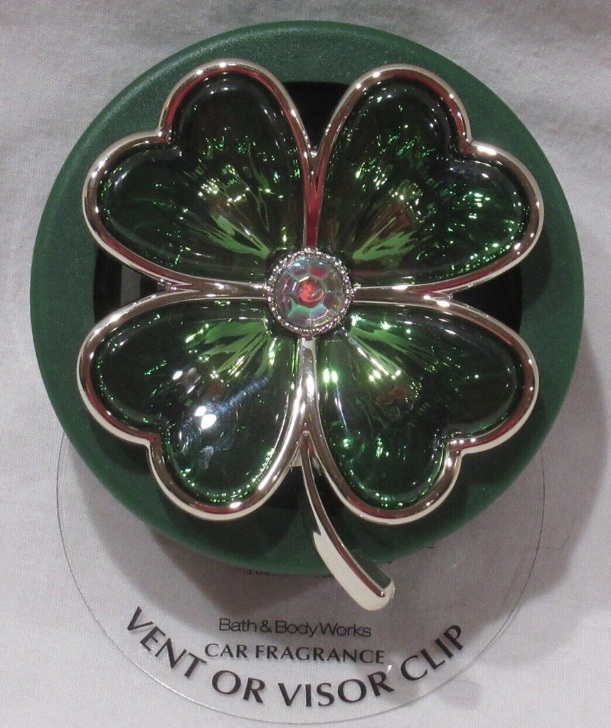 Bath & Body Works Scentport Car Fragrance Vent Visor Clip ST PATS LUCKY CHARM