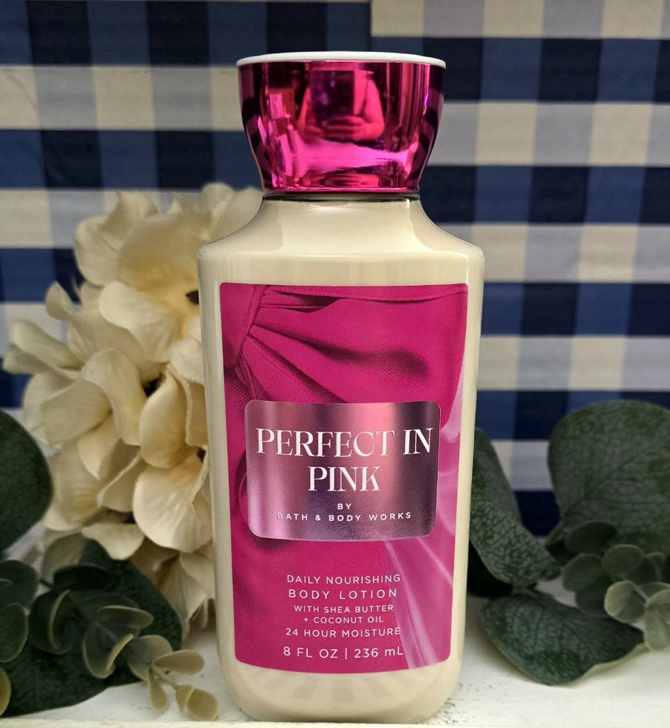 New Bath and Body Works Perfect in Pink Daily Moisturizing Body Lotion 8 Oz