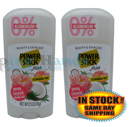 Power Stick for HER  Aluminum-Free  Peony Coconut Deodorant  2.5 OZ