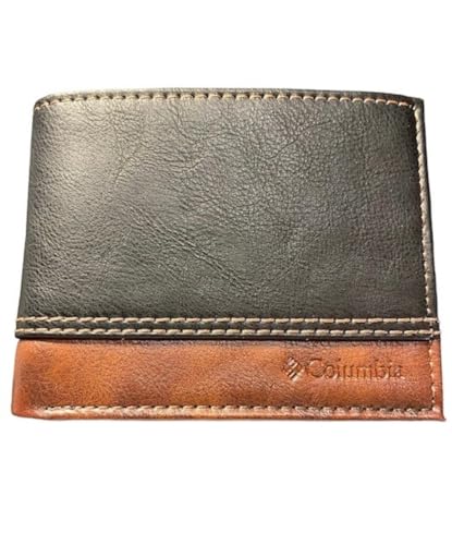 Columbia Slimfold Wallet 31CP220050 Two Tone Brown + Gift Box