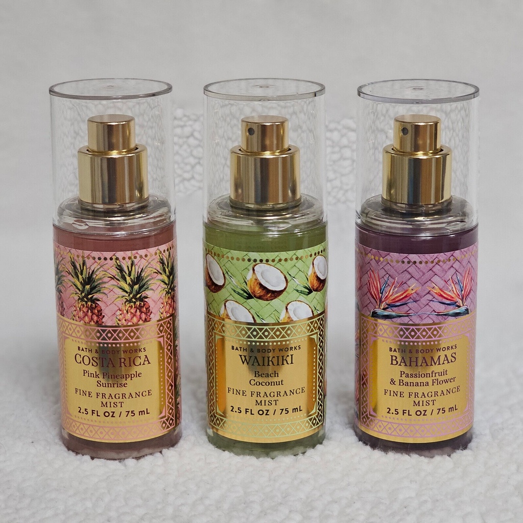 Bath & Body Works Waikiki Beach Coconut Pink Pineapple Sunrise Passionfruit