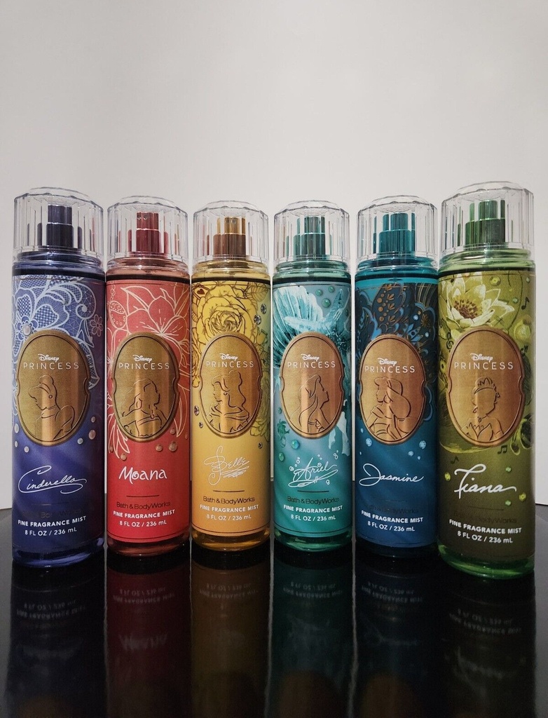Bath & Body WorksDISNEY PRINCESS Fragrance MistsLTD. Complete Set of Six