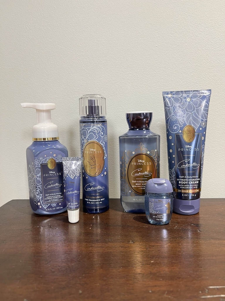 Cinderella Disney Princess Bath & Body Works Set of 6 Fragrance, Lotion & More!