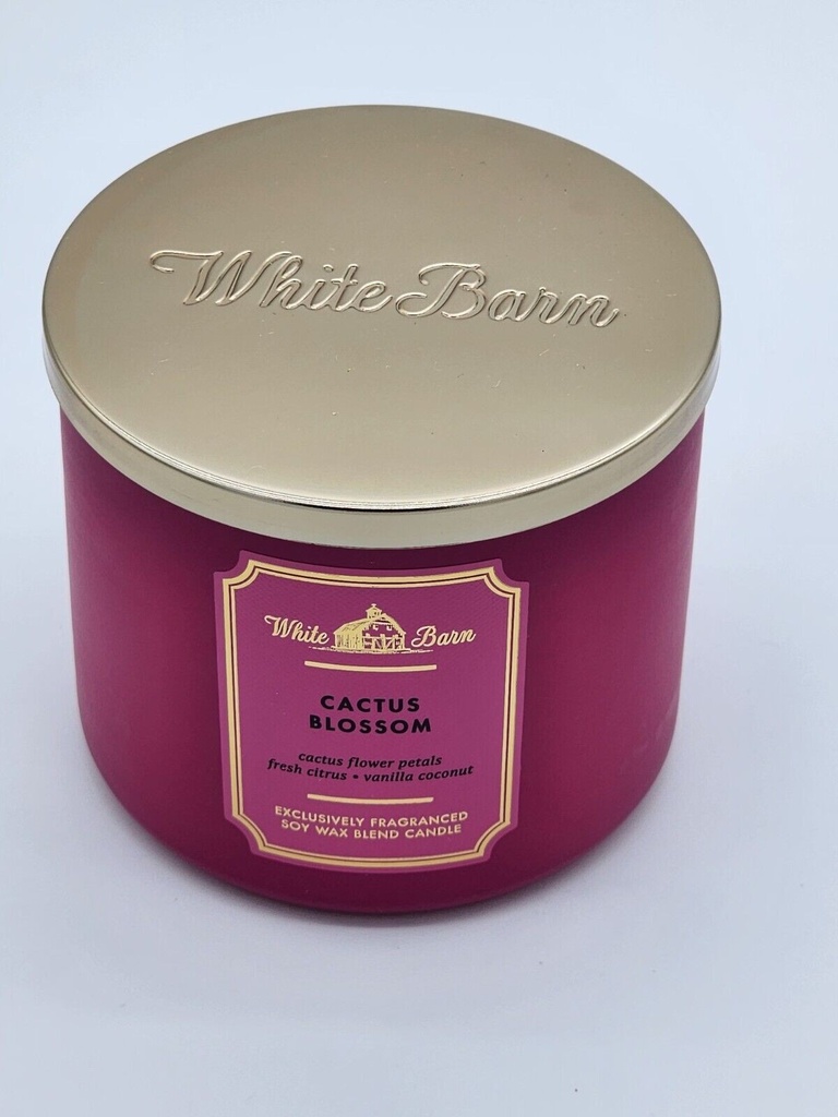 BBW 3-Wick Cactus Blossom Candle