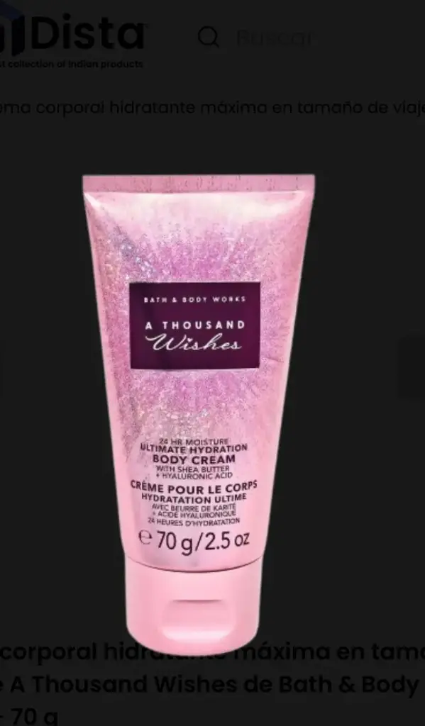 BBW A THOUSAND WISHES BODY CREAM MINI