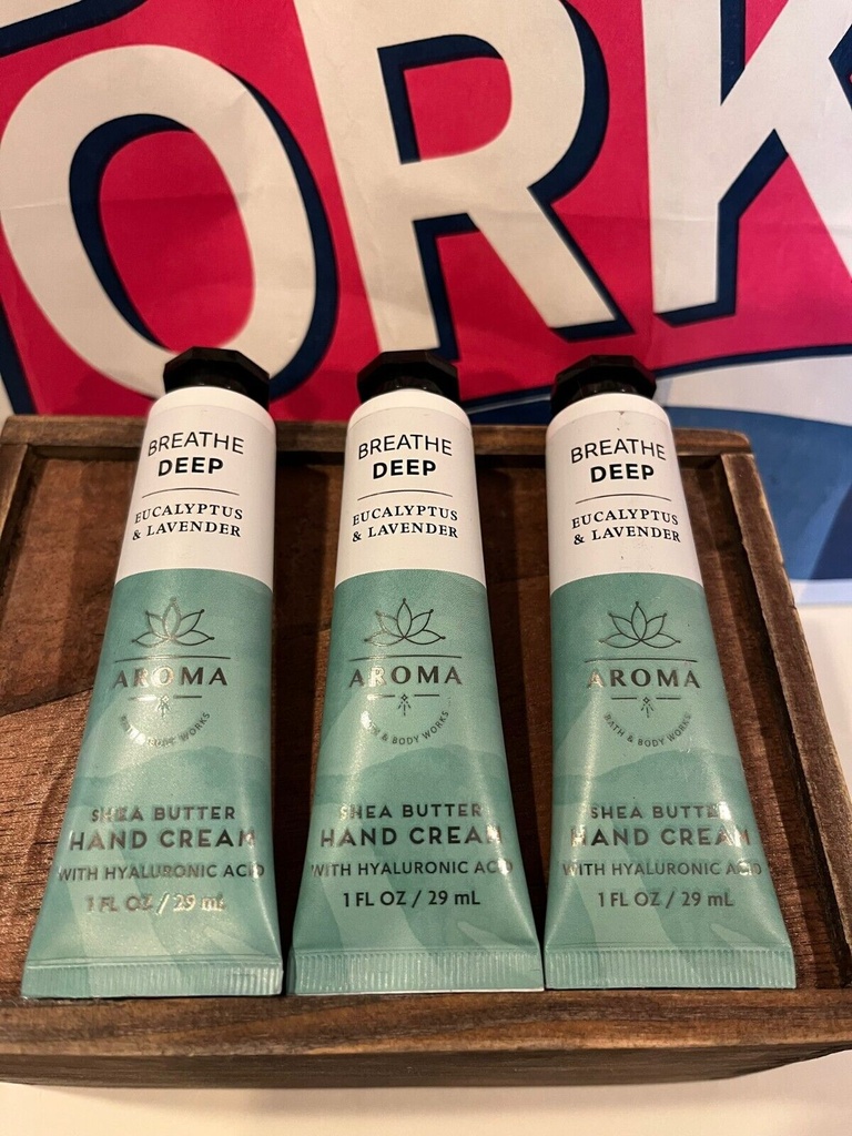 Bath & Body Works Shea Butter Hand Cream BREATHE DEEP EUCALYPTUS LAVENDER 