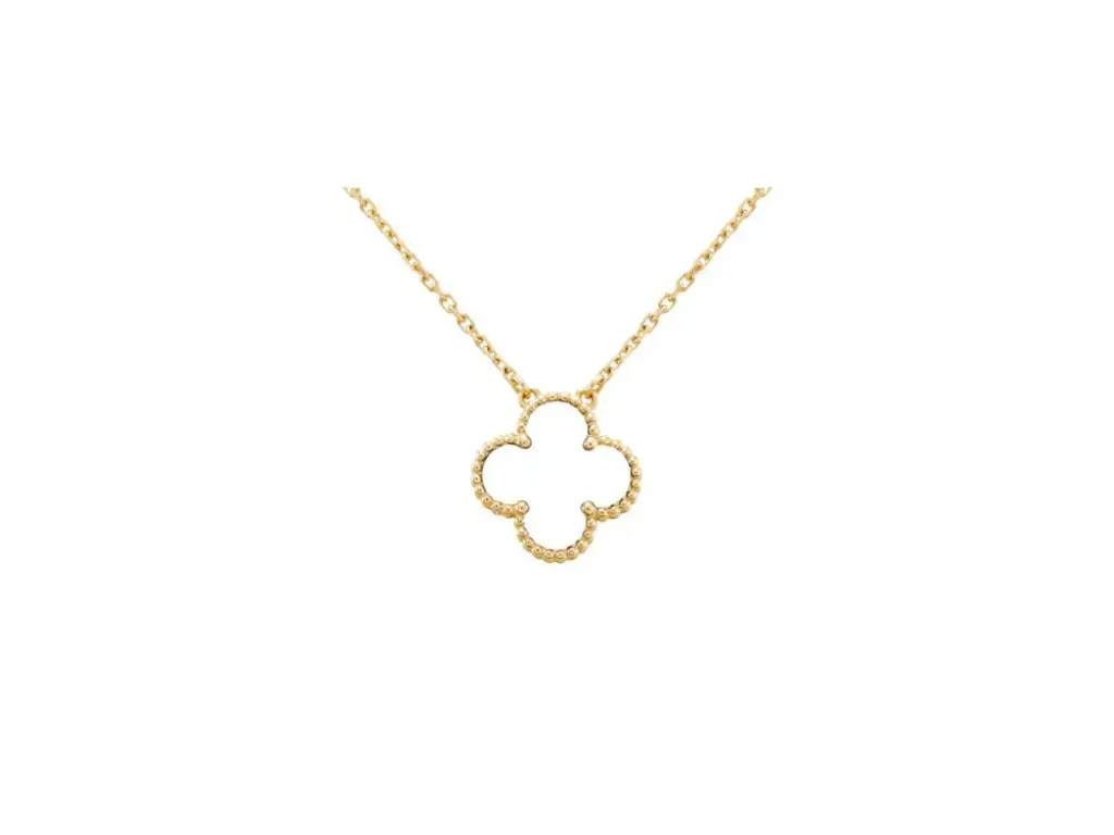COLLAR GOLD CON FLOR BLANCA RACHEL ZOE 