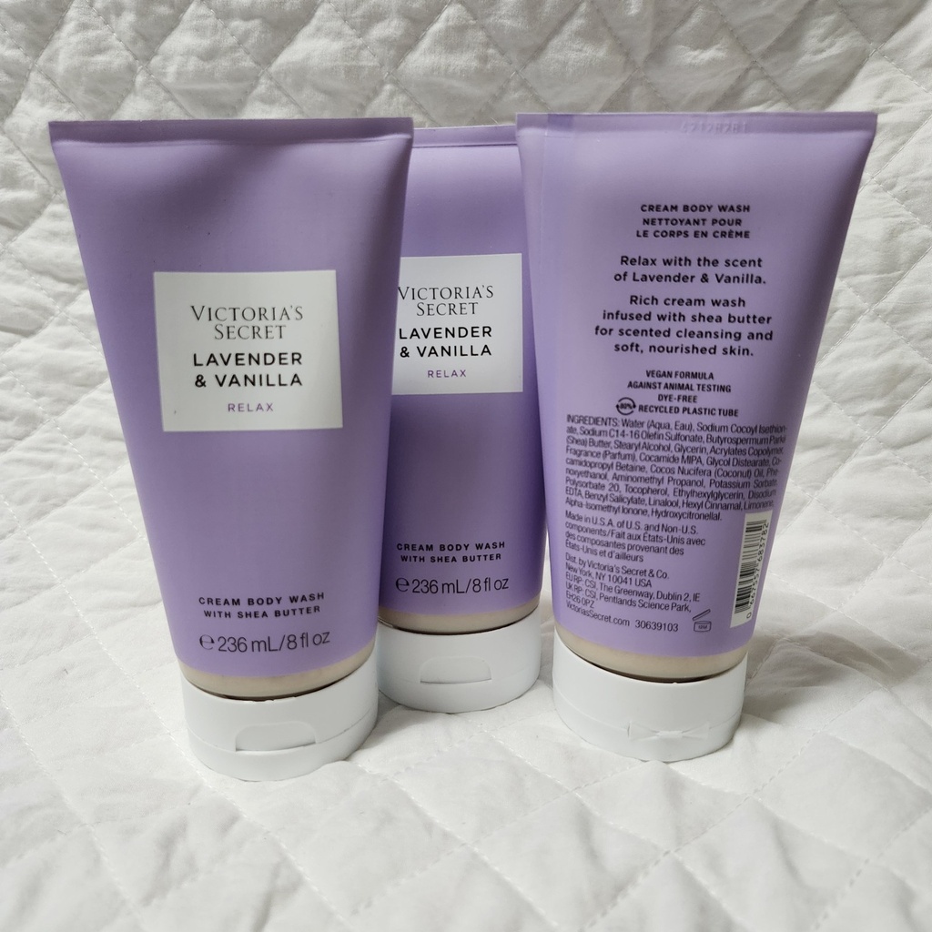 VS Lavender & Vanilla Cream Body Wash - Three 8oz