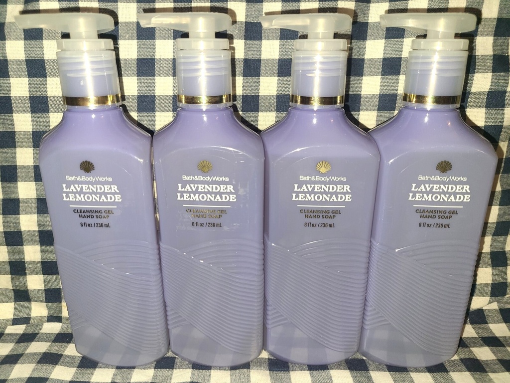 BBW Lavender Lemonade Cleansing Gel Hand Soap 8 Oz Bath & Body Works