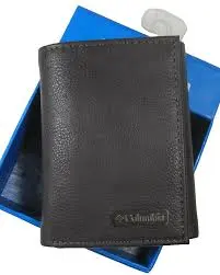 BILLETERA COLUMBIA  COLOR CAFE 3 DOBLEZ 