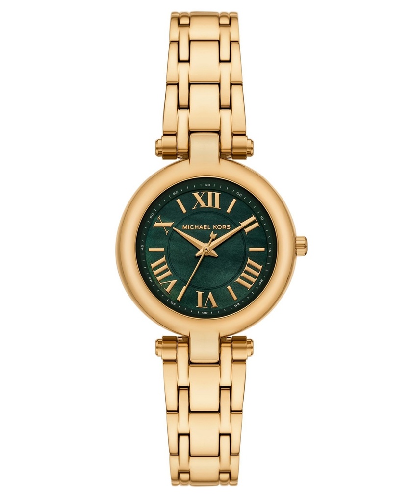  RELOJ Michael Kors Women's Laney Three-Hand Gold-Tone Stainless Steel Watch, 30mm - Gold-Tone