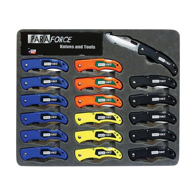 AccuSharp PARAFORCE Assorted 420 Steel 15 in. Folding Knife (Pack of 18)