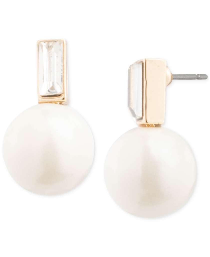 Lauren by Ralph Lauren Women's Pe Stone Pearl Stud Gold