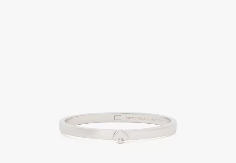Kate Spade Everyday Spade Thin Metal Bangle, Silver