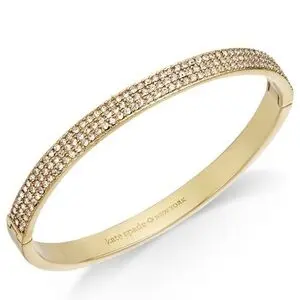 KATE SPADE BRAZALETE DORADO CON PIEDRAS 