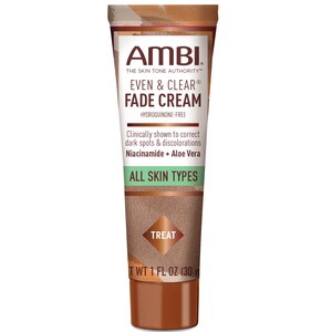 AMBI Even & Clear Fade Cream - 1fl Oz: for Acne-Prone Skin, with Tea Tree Oil, Facial Treatment, Unscented