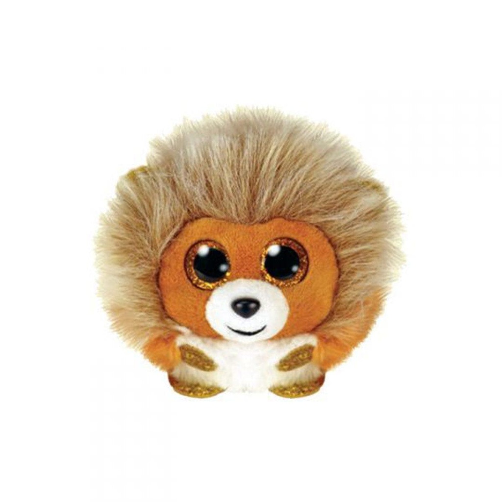 TY Puffies (Beanie Balls) Plush - CAESAR the Lion (3 Inch)