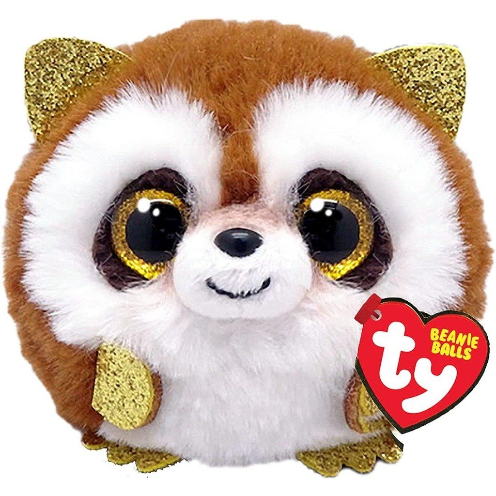 Ty Puffies (Beanie Balls) - PICKPOCKET the Raccoon (4 Inch) Stuffed Plush Toy
