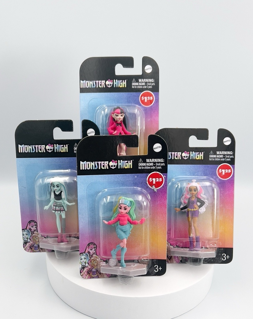 Monster High Dolls Minis 4 Pack Mattel Figures Kids Toys Cake Toppers