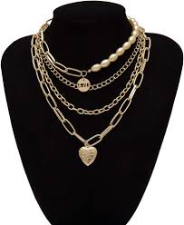 [4d2c65ec] COLLAR DE CADENA DE CORAZON 