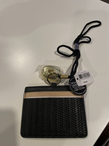 [a316e287] TARJETERO Y PORTA GEL NEGRO