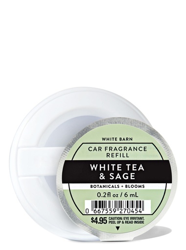[c23ac10d] BBW WHITE TEA & SAGE REFILL CAR