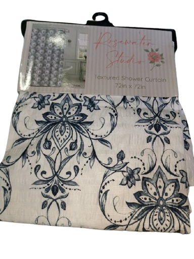 [d3fbd2dc] ROSE WATER TEXTURED SHOWER CURTAIN