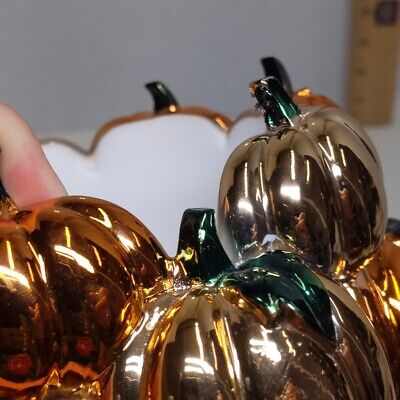 [f67f4536] BBW PORTA VELA GRANDE CALABAZA CERAMICA FINA