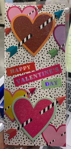 VOILA TARJETA DE SAN VALENTIN CON CORAZONES