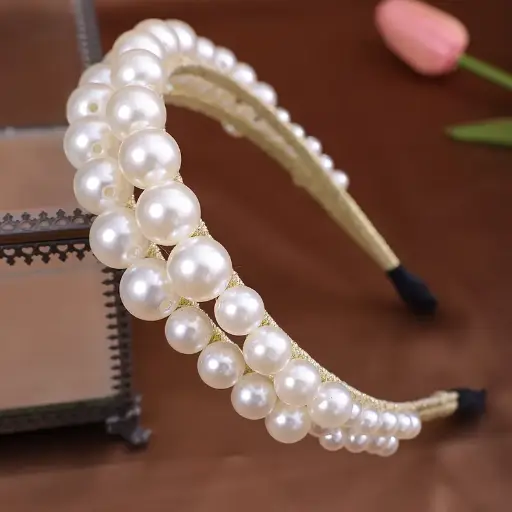 ACCESORIOS DAMAS DIADEMA DE PERLAS 
