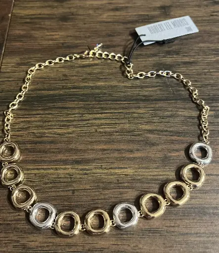 GARGANTIA ROBERT LEE MORRIS SILVER Y BRONZE CIRCULOS 