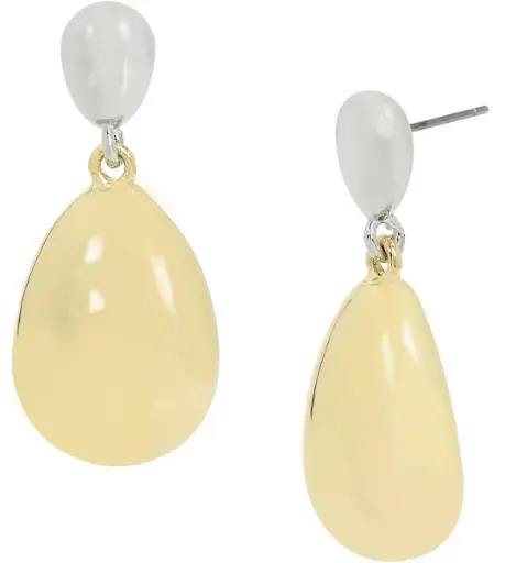 ARETES ROBERT LEE MORRIS DORADOS GOTAS  