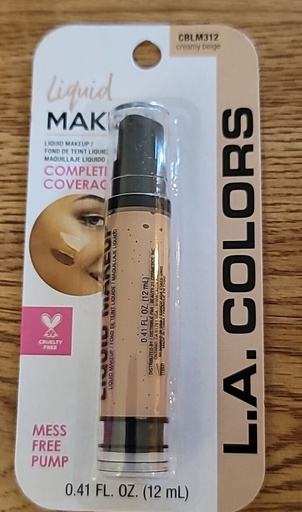 MAQUILLAJE LIQUIDO L.A. COLORS CREAMY BEIGE