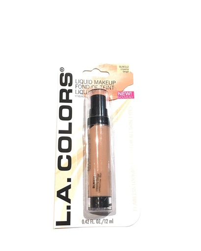 MAQUILLAJE LIQUIDO L.A. COLORS TRUE BEIGE