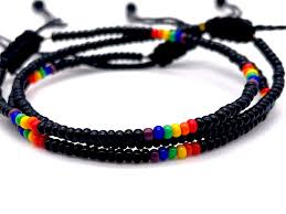 PULSERAS NEGRAS CON COLORES POETIC SPIRIT