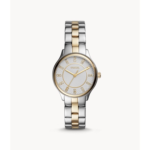 RELOJ FOSSIL PLATEADO Y DORADO PARA DAMA