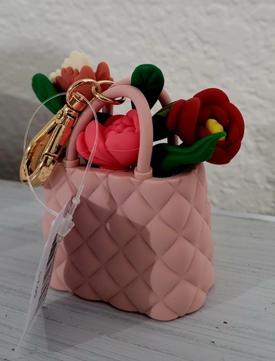 NEW Bath and Body Works Bouquet of Flowers Purse Pocket Back Sanitizer Holder
